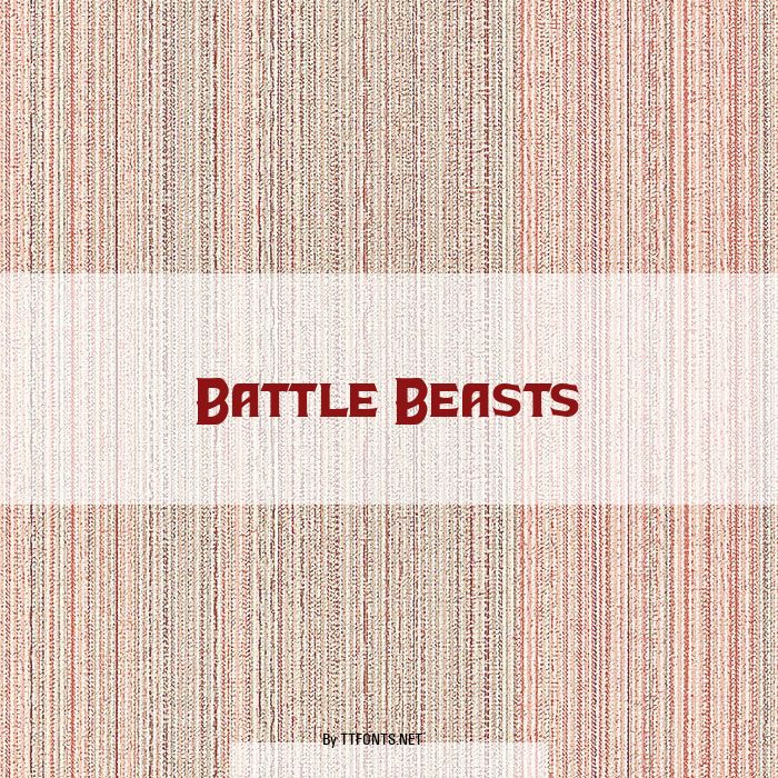 Battle Beasts example